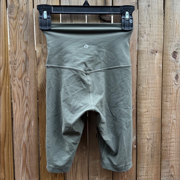 Lululemon align Olive Green High-Waisted Shorts - Picture 1 of 4
